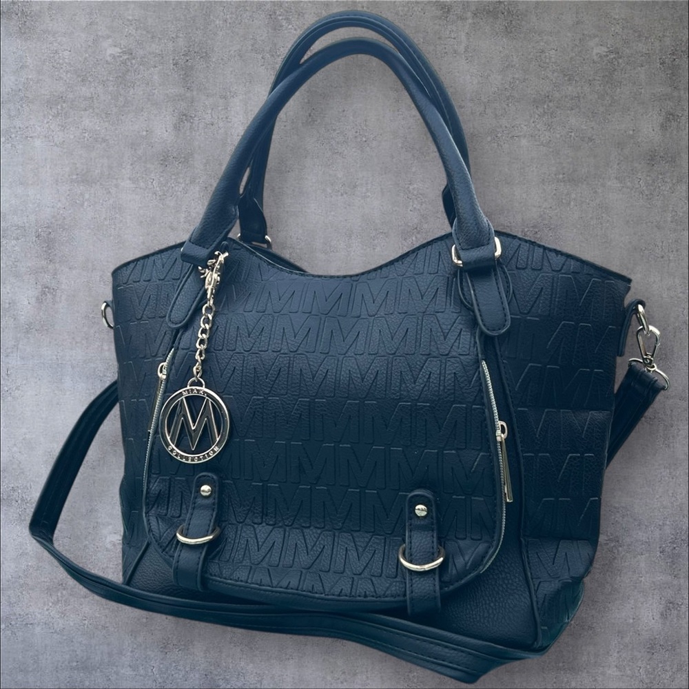 Miak Collection Pleather Satchel. - Picture 9 of 13